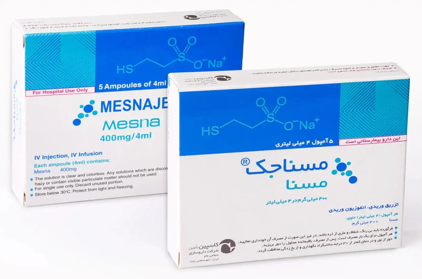 تصویر MESNAJEC 400 mg/4 ml Injection Amp
